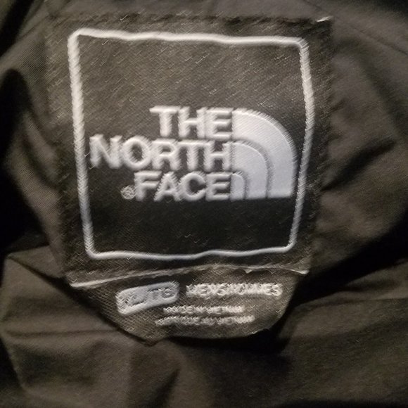 North Face Mens XL Vintage Retro Puffer Jacket Black Winter Goose Down Ski Coat - Picture 5 of 8